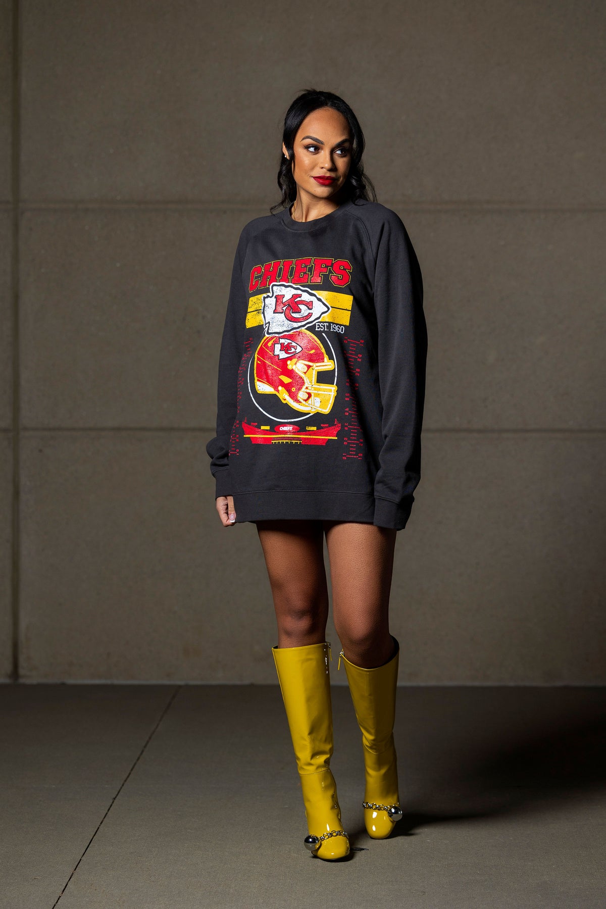 Kansas City Chiefs Graphic Crewneck Sweatshirt