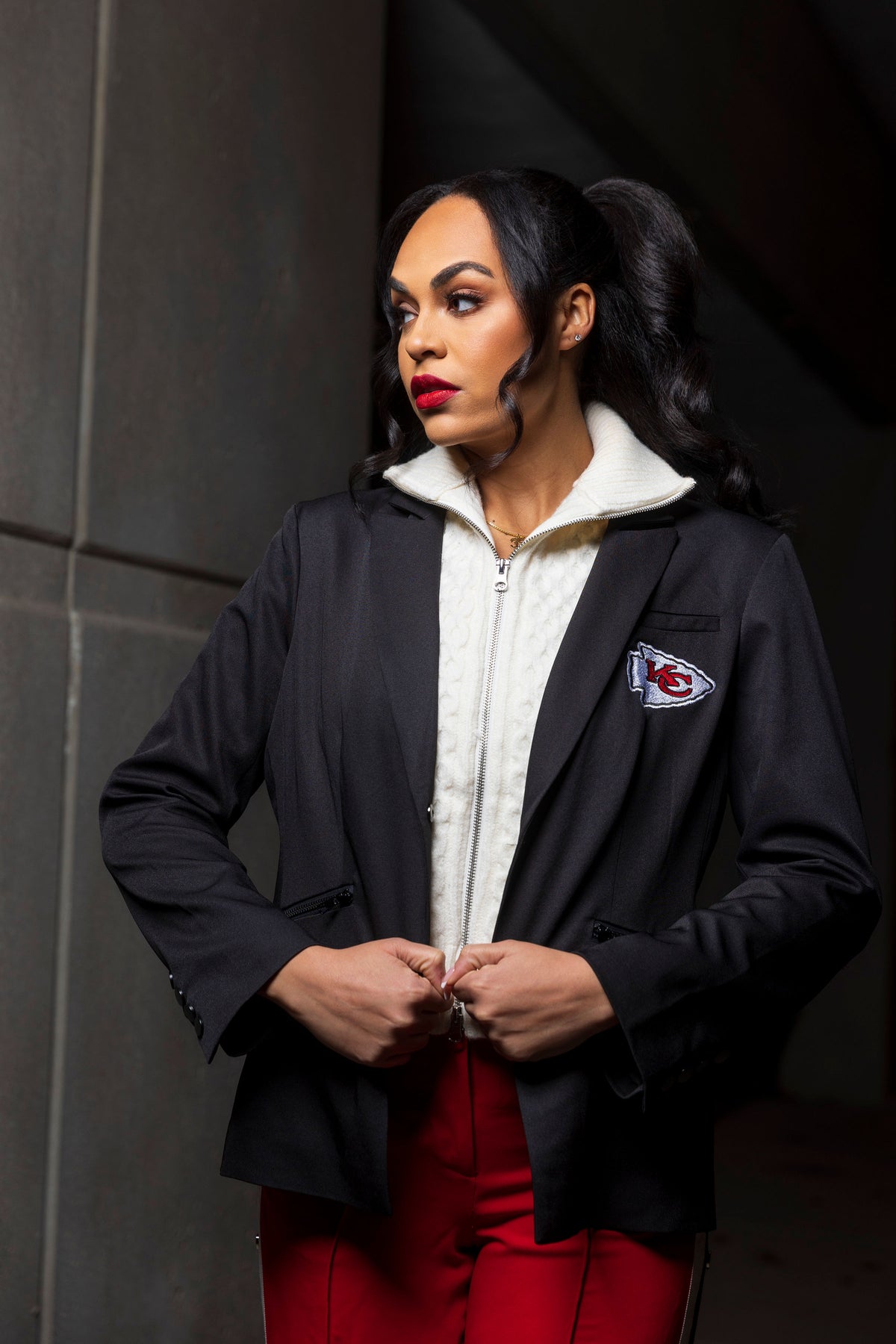 Kansas City Chiefs Sweater Blazer Jacket