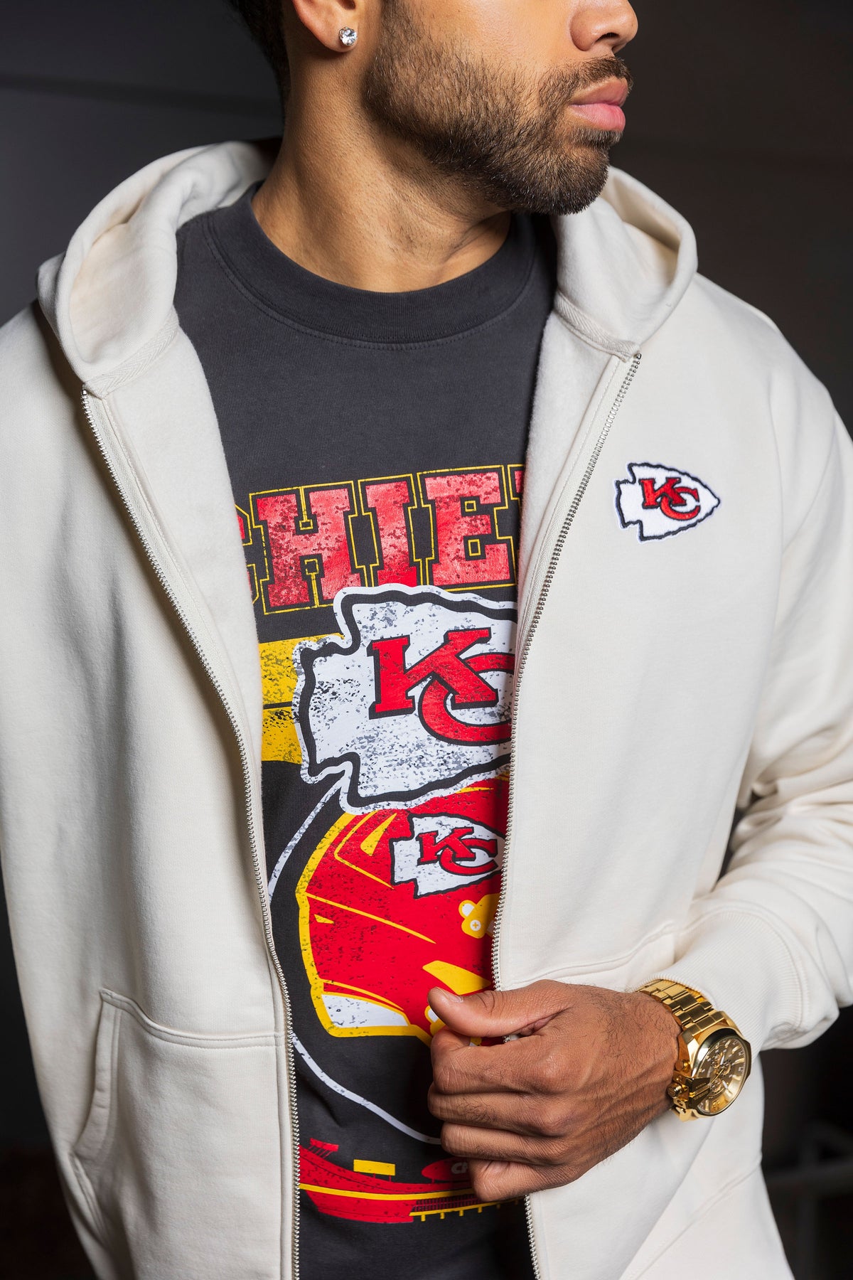 Kansas City  Chiefs NFL Graphic Zip Hood