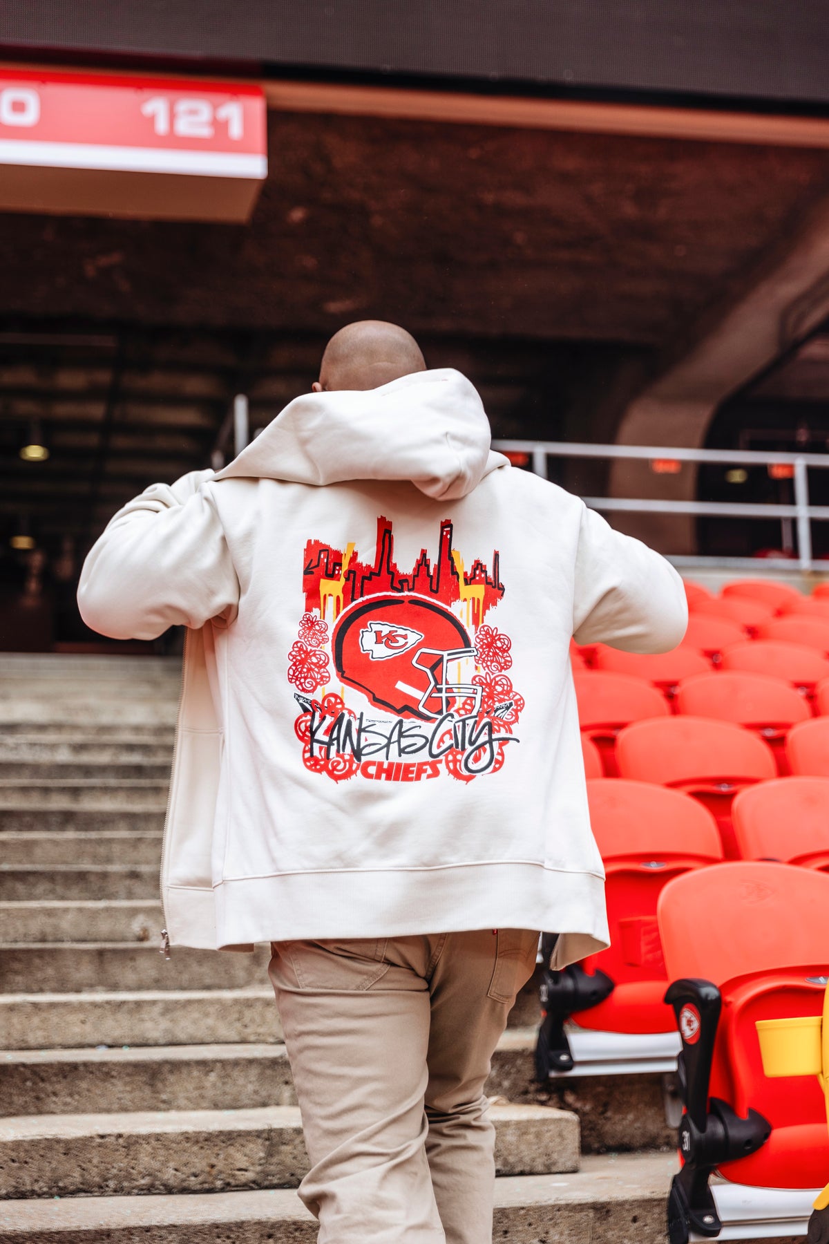 Kansas City  Chiefs NFL Graphic Zip Hood