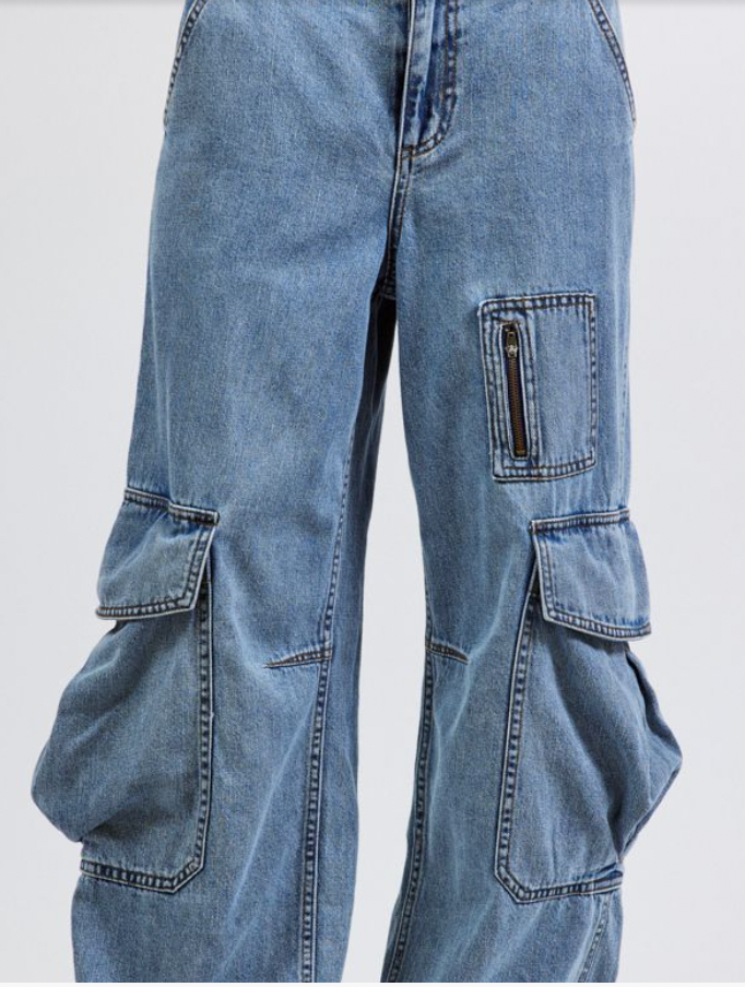 Cargo baggy jeans discount
