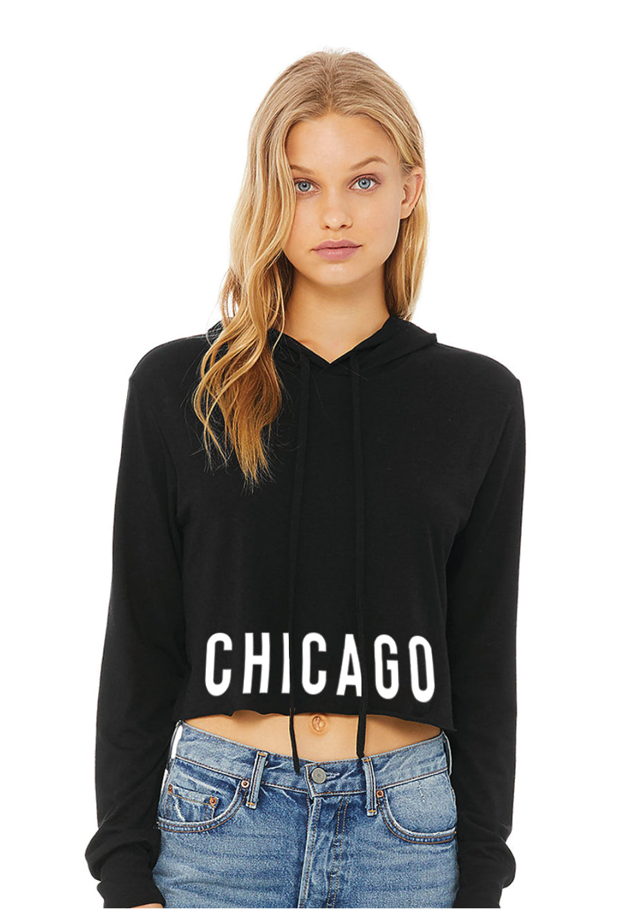 Chicago Cropped Hoodie